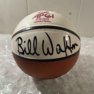 Bill Walton Signed Mini Basketball From a Independent Pharmacy Convention